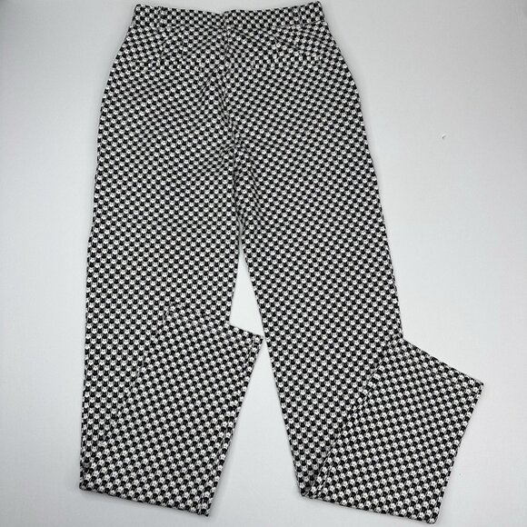 Betabrand Women's NWT White Catstooth Chino Straight-Leg Dress Yoga Pant Small - Picture 6 of 13
